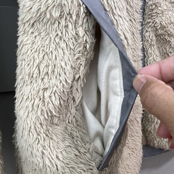 Patagonia Jacket Los Gatos Fleece Women's M Beige Tan Cozy Zip Outdoor Warm - Picture 7 of 13